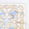 Pristine HERMES scarf Gavroche Tattersall Zigzag silk Women Used