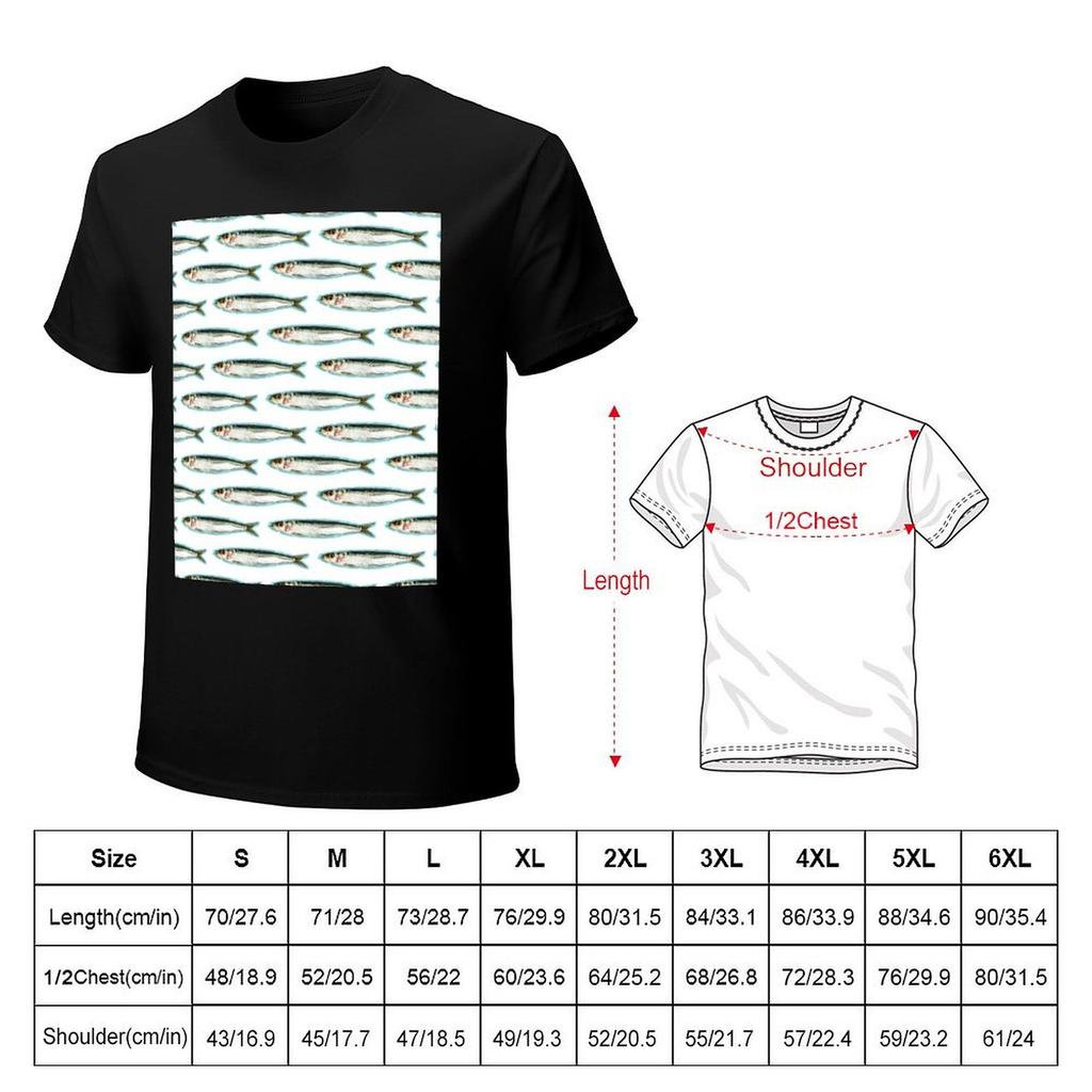 La Sardina  The Sardine TShirt Boys Whites Plus Size Tops T Shirts for Men Graphic
