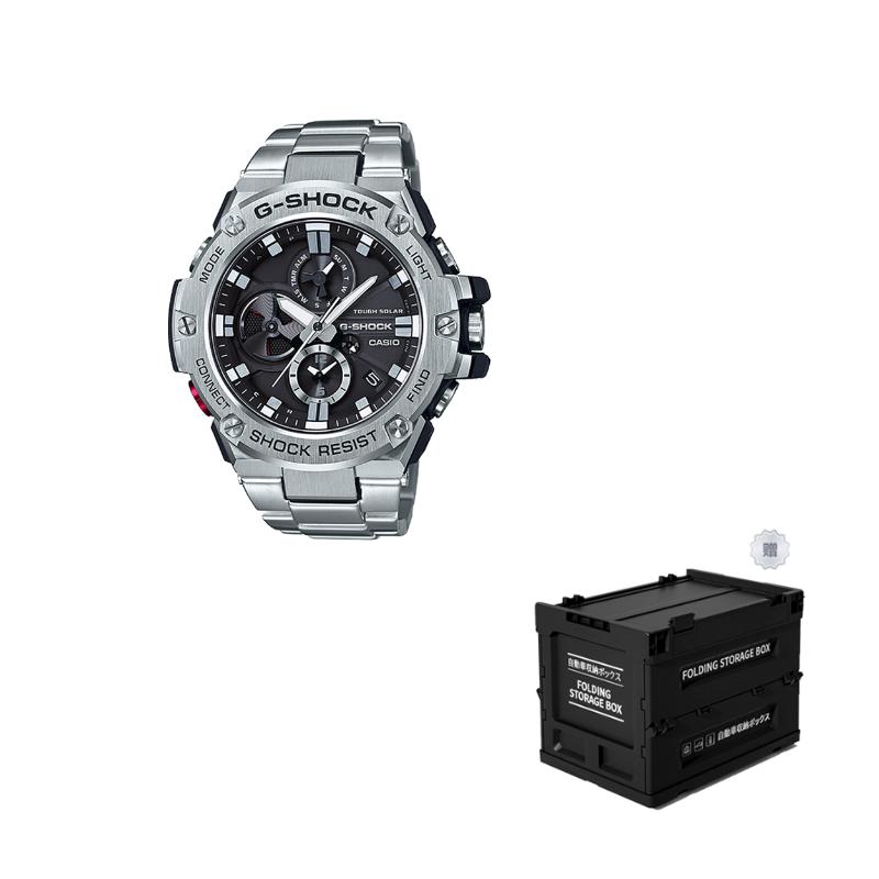 CASIO Men G-STEEL Series Black Watch GST-B100D-1APFT Black Foldable Box