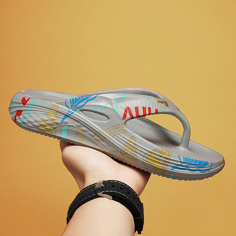 2Summer Flat Comfortable Lightweight Soft Soled Men's Sandals Outdoor Beach Flip-flops Wading Family Bathroom Men's Shoes