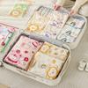 10PCS Storage Bag Transparent Zippered Storage Bag with Writing Label Area Moisture Resistant Organization Bag for Home Travel Packing