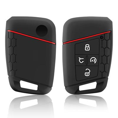 Silicone Remote Key Case Cover For Volkswagen VW Tiguan Passat Golf Alltrack 2018 2019 2020