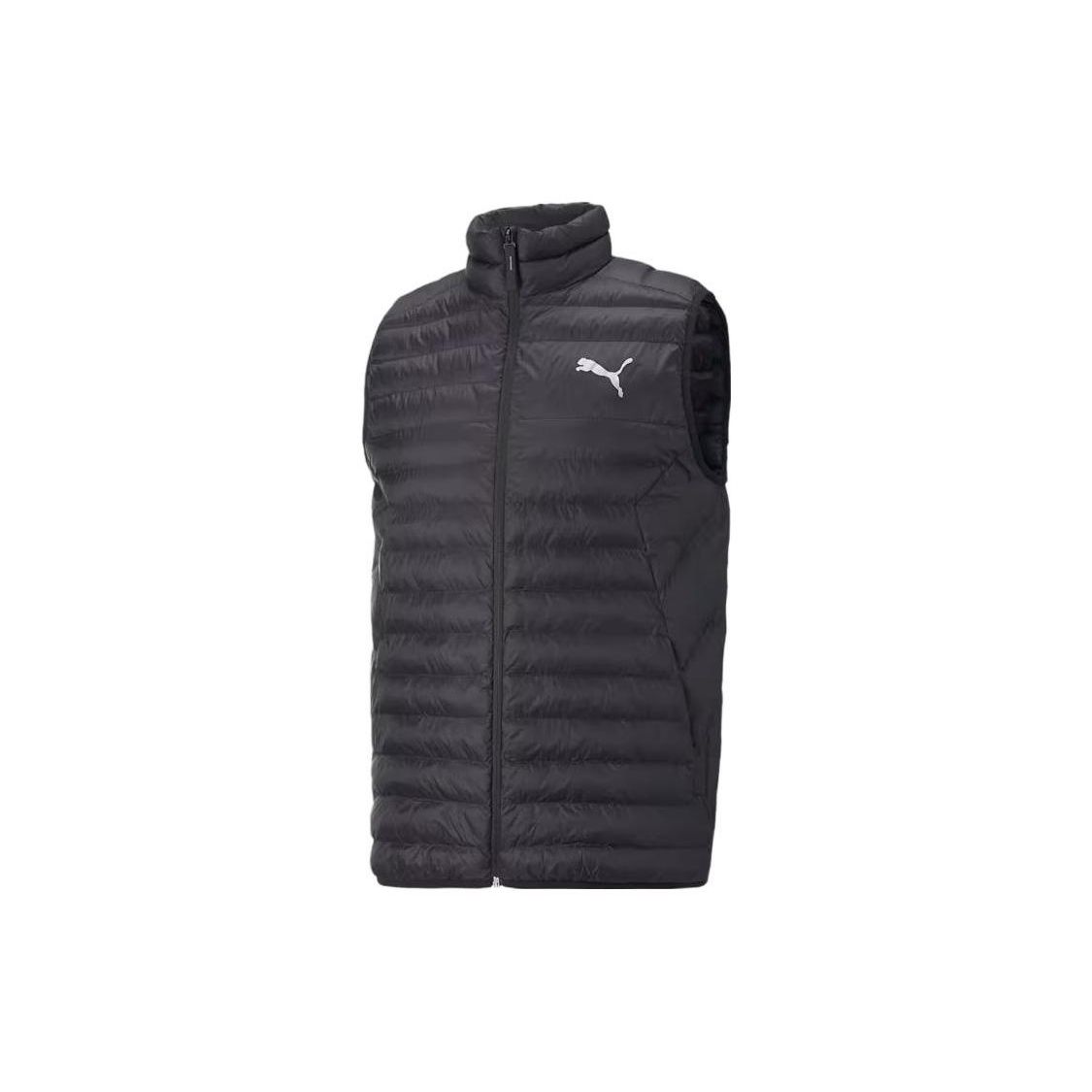 

PUMA Packlite Vest With Stand Collar And Zip Men Vests Black 671711-01 S