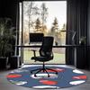 American Football Printed Round Rug Carpet Chair Rug Area Rug Entryway Doormats,for Office Chair Living Room Bedroom Kitchen Room.