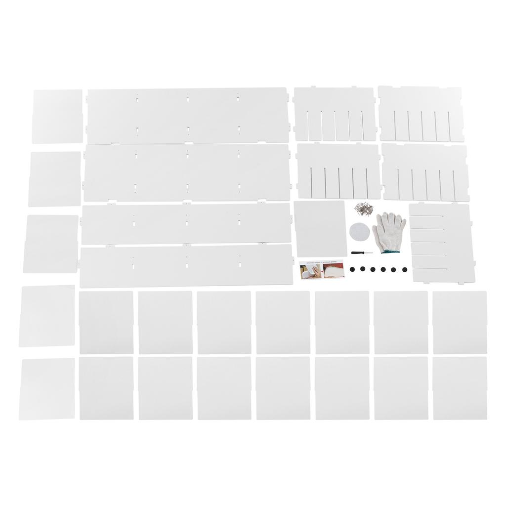 Mailbox for Classroom 24 Slots, Mail Sorter, Paper Organizer Storage, Mail Organizer for Home Library Office Classroom (White)