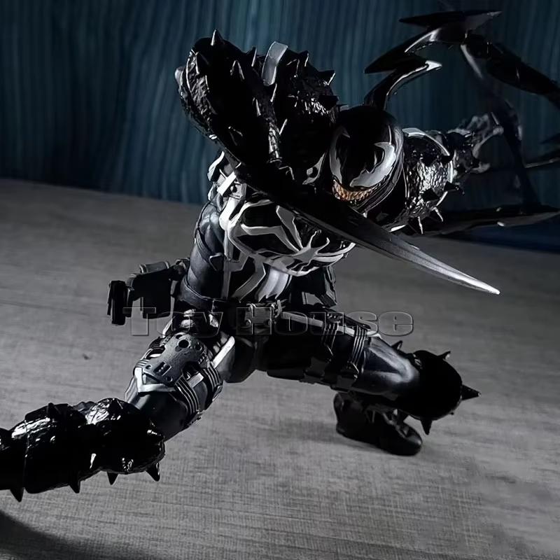 Ct Toys Agent Venom Action Figure Revoltech Amazing Yamaguchi Movable Collectible Figurine Ko Model Decor Toys Kids Gift