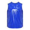 S-3XL Men Vinyl Waterproof Reusable Tank Top Round Neck Sleeveless Press Buttons At Shoulder and Sides for Gymnastics Workout Exercise