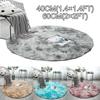 Home Textile Decoration Circle Round Shaggy Rug Living Room Bedroom Carpet Floor Mat Anti-Skid Soft And Valuable Area Rug 1pc