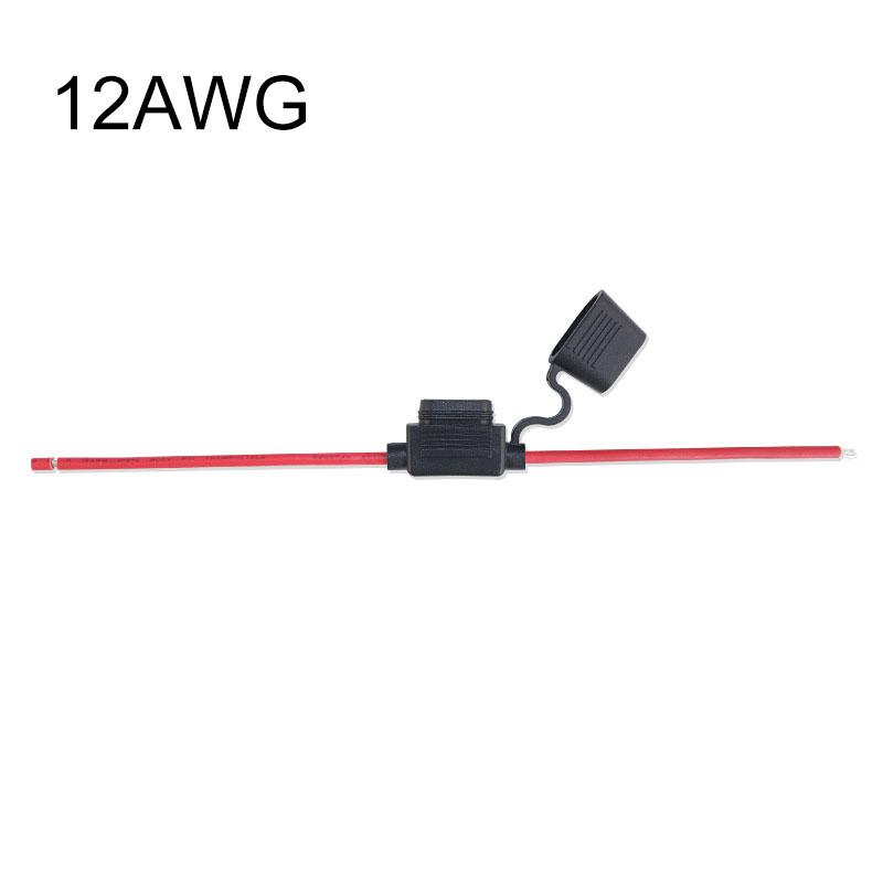 Waterproof Mini Small Medium Auto Fuse Holder 16/14/12/10AWG Car Blade Fuse Wire Cable 10A 20A 30A 50A Fuse Power Socket Fuse Holders1