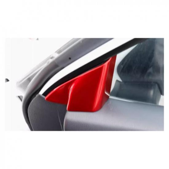 Car Front Triangle A Pillar Panel Trim 2* For Toyota Camry 2018- Bright Red