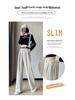 2024 Women's High Waist Wide Leg Suit Pants - Korean Fashion, Spring/Autumn, Loose & Casual Fit