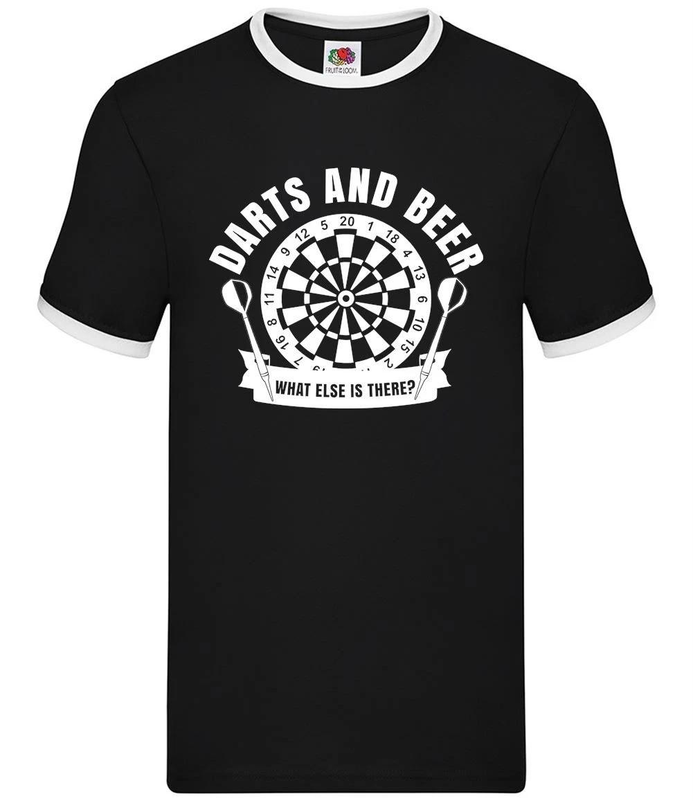 Darts And Beer - Mens Ringer - 180 Littler Player Fan Love Dart Board L