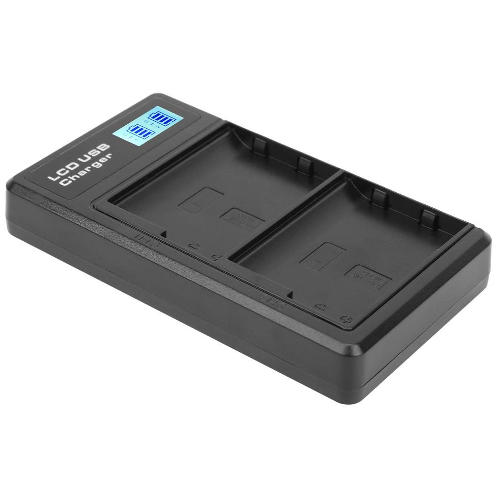 Charger with LCD Display Screen Dual Solt Charging Suitable for ENEL15 Camera Battery