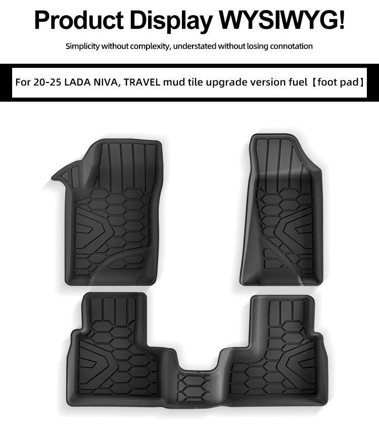 LADA NIVA/TRAVEL 20-25 TPE Floor & Trunk Mats: Suitable for Lada Cars