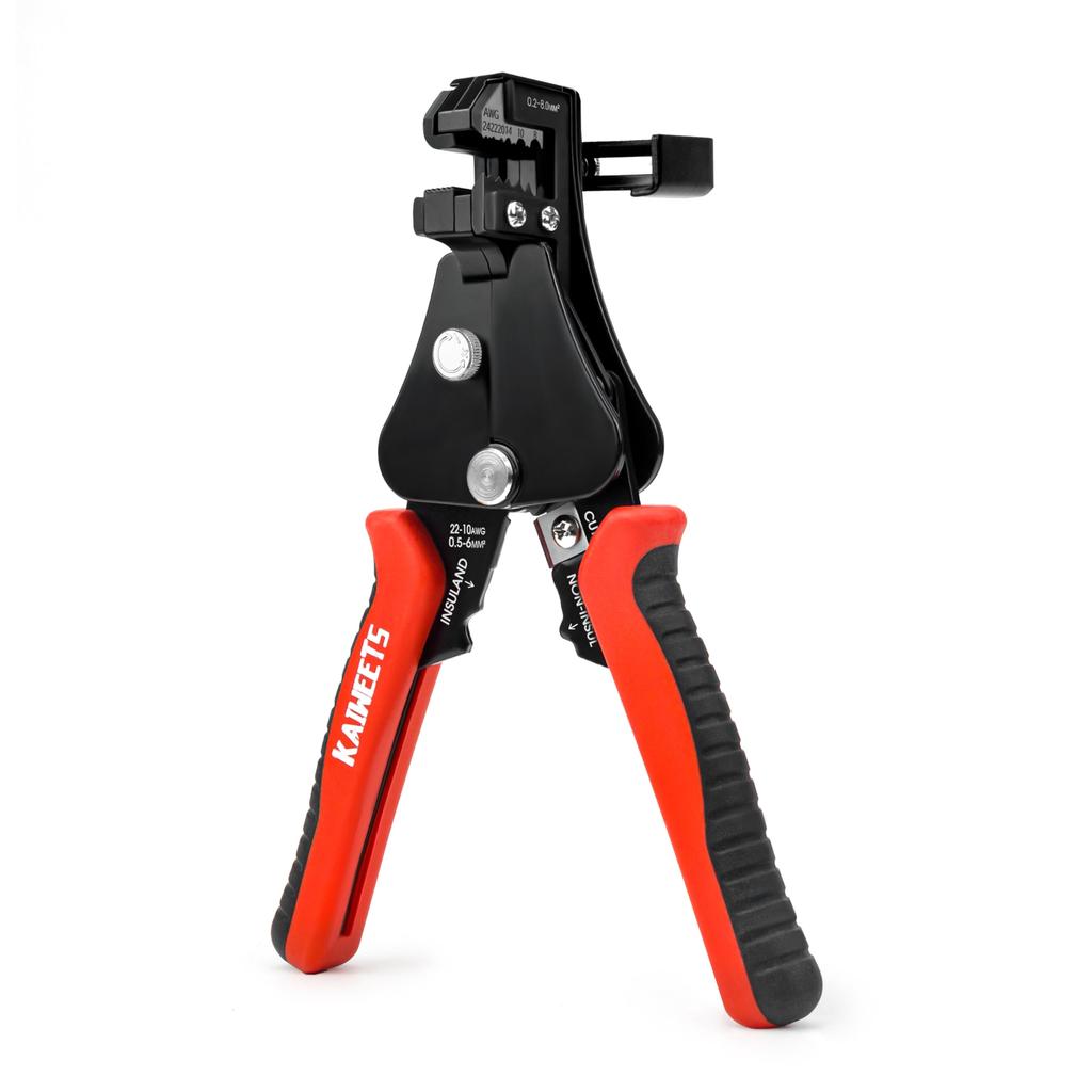 KAIWEETS Wire Stripper Cable Cutter with Simple Crimping for Stripping 3-in-1 Function, Insulation, 8-24AWG (0.2~8.0mm²) KWS-113A…