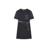 Color Block Casual Midi Dress Women Dresses Legendary-Blue F51W427303A-NV