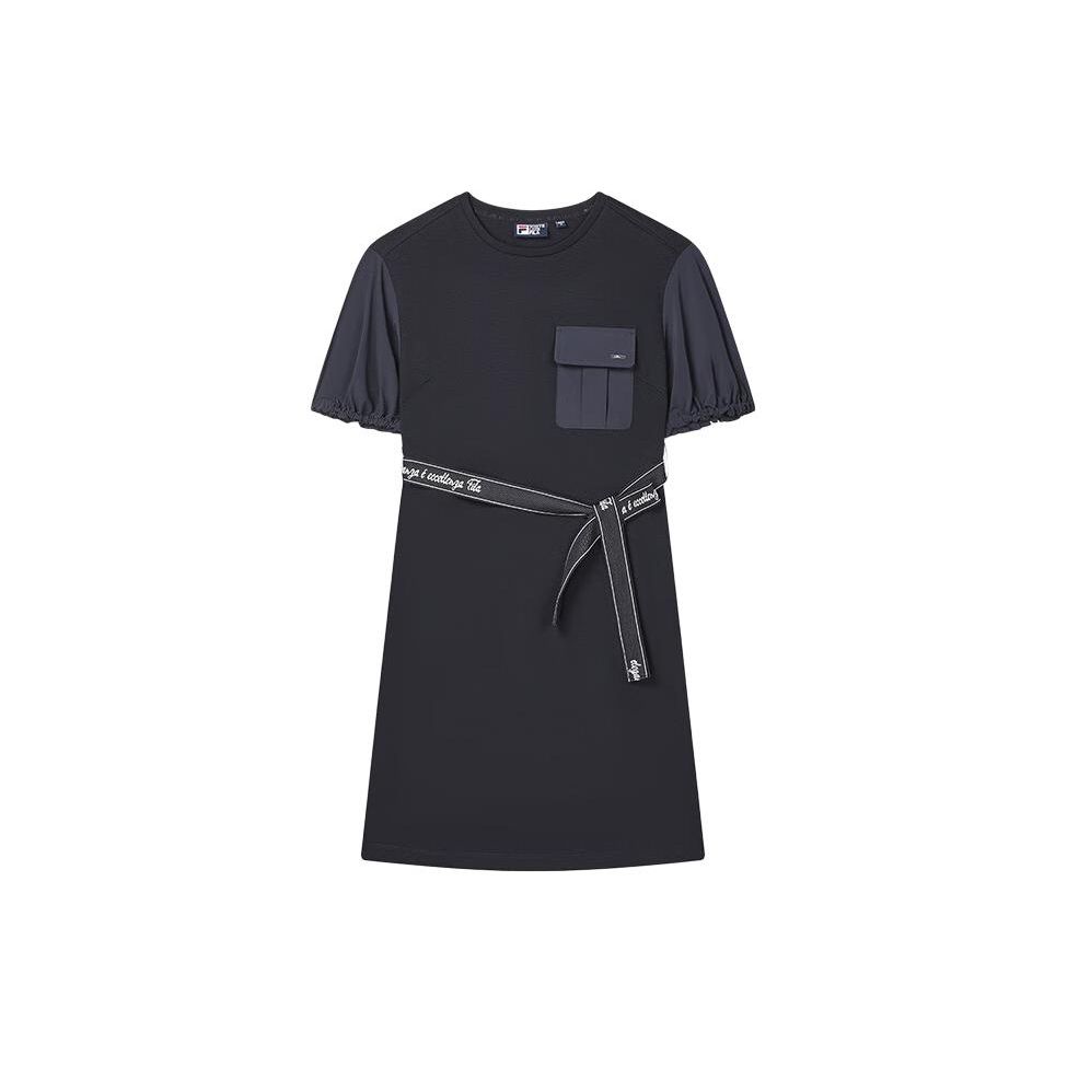 

FILA Color Block Casual Midi Dress Women dresses Legendary-Blue F51W427303A-NV