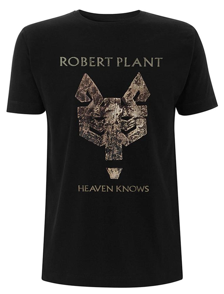 Robert Plant Heaven Knows Black Licensed TShirt Unisexs L