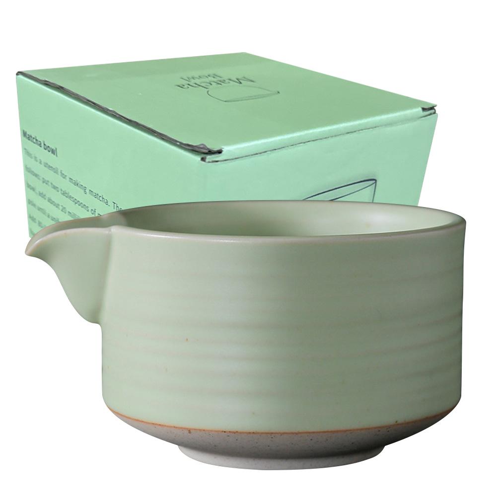 430ml Traditional Ceramic Tea Matcha Bowl Durable Handmade Green Tea Maker Cup for Japanese Matcha Preparation Kitchen Supplies