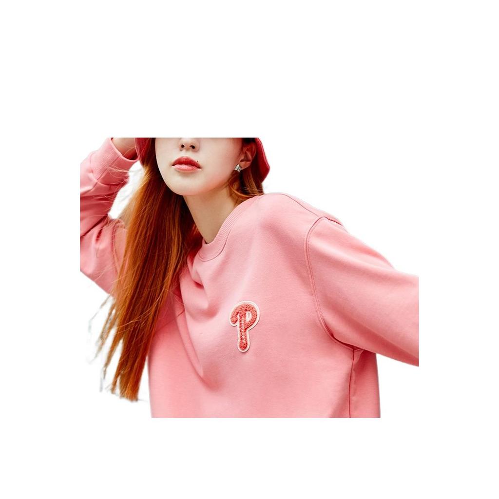 New MLB Sweatshirt Unisex Orange Pink 3AMTB0214-10COS