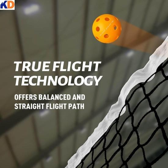 KNK Outdoor Pickleball Approved, 40 Holes for Maximum Flight and Durability Skill Levels and Ideal for Competitive Play Today (Pack of 4)