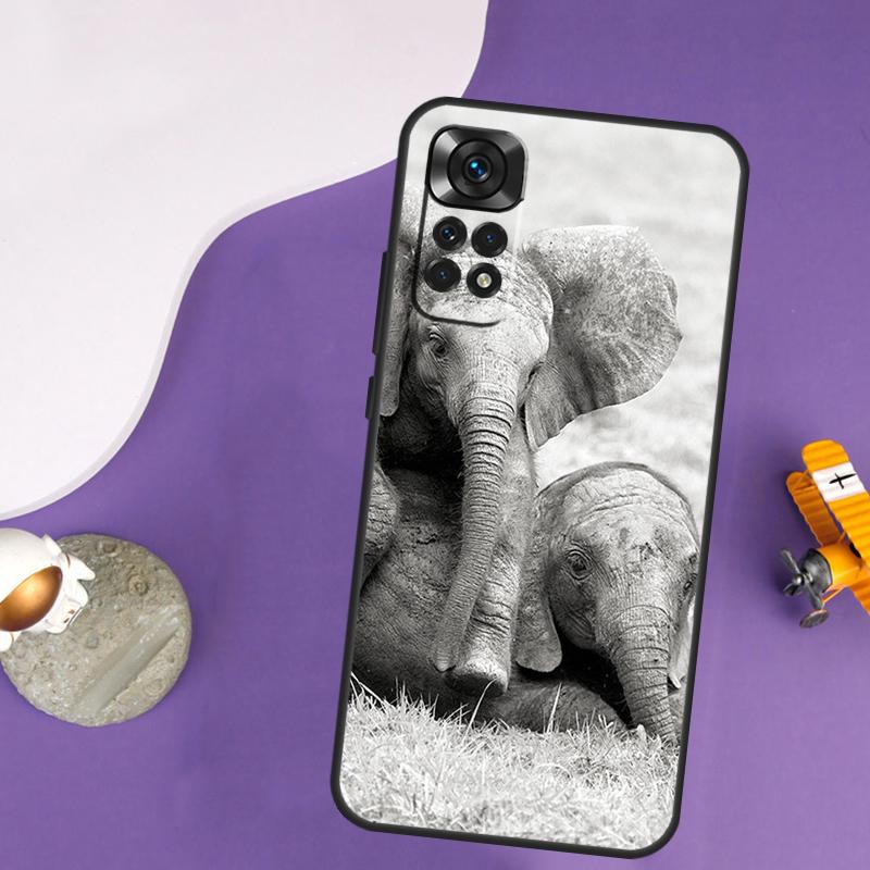 Elephant Animal Case For Xiaomi Redmi Note 13 14 Pro 12 9 10 11 Pro 10S 11S 12S Redmi 14C 13C 10C 12C Cover