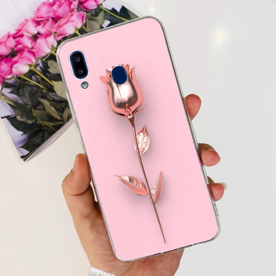 For Samsung Galaxy A20 Case A205 SM-A205F Silicone Cover Cute Astronaut Soft Phone Cases For Samsung A20e A202F A30 A305F Bumper