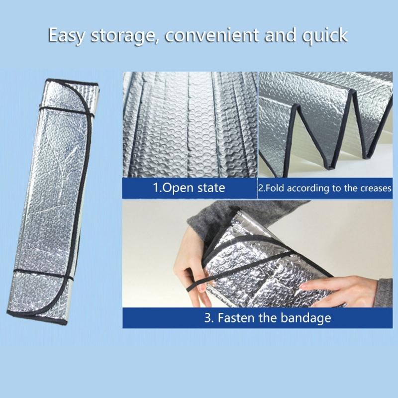 Automotive Protection Sun Shade Strong Aluminum Foil Car Window Cover For Greatest Heat Reflection Windshield Cover