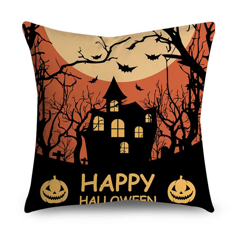 NIGHTWISH Halloween Pattern Pillowcase Holiday Design Home Decor Sofa Cushion Cover 40/45/50cm Happy Easter Day