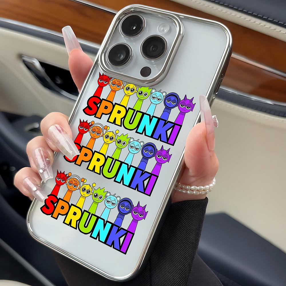 

Sprunki Game Phone Case for iPhone 16e 16 15 14 13 12 11 Pro Max X XR XSMAX 8 7 Plus Luxury Clear Soft Back Cover iPhone 7(8)