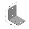 Steel Wood Assembly Square 70x70 Mm Without Rib