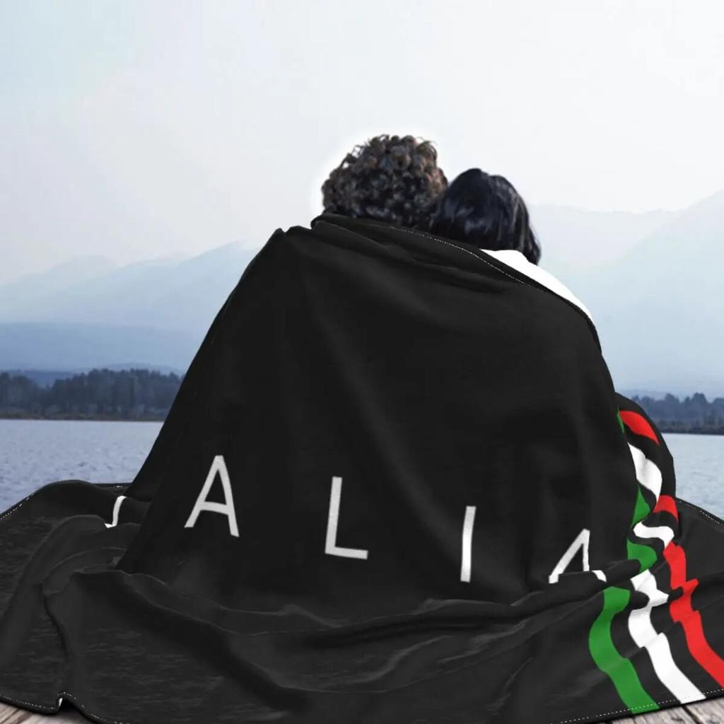 Italia Knitted Blankets Fleece Italy Italian Flag Lightweight Throw Blankets for Home Couch Bedroom Quilt