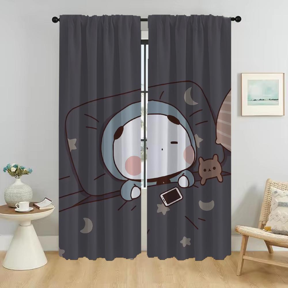 

Шторы Bubu и Dudu для гостиной, занавески, перегородки, украшения на Хэллоуин, кухонные шторы, 2 шт., тюль для спальни W50xH70cmx2pcs-CL