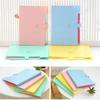 1 PCS A4 Letter Size Jelly Color 5-index Expending File Folder Office Supplies Student Stationary Smile Printing Organizer