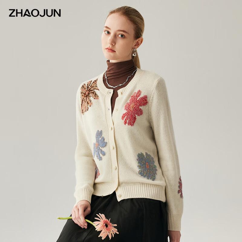 

Женский кардиган из 100% кашемира толстой вязки с круглым вырезом XL