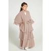 Yiduoduo Elegant Three-Layer Chiffon Children's Dress (No Headscarf) - Style 21462