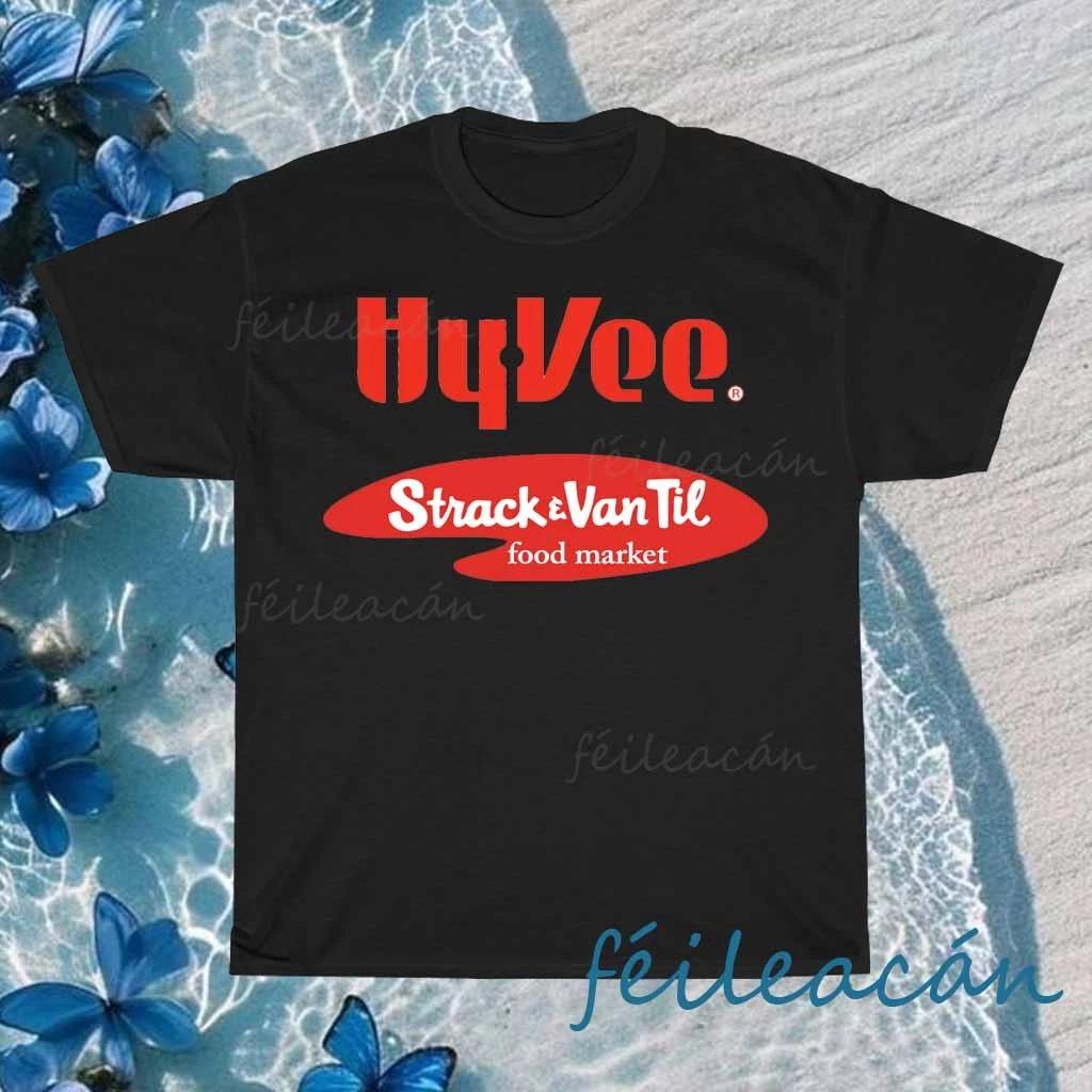 

New Shirt Hy-Vee Grocery Market Logo American T-Shirt Funny Size S to 5XL 2XL
