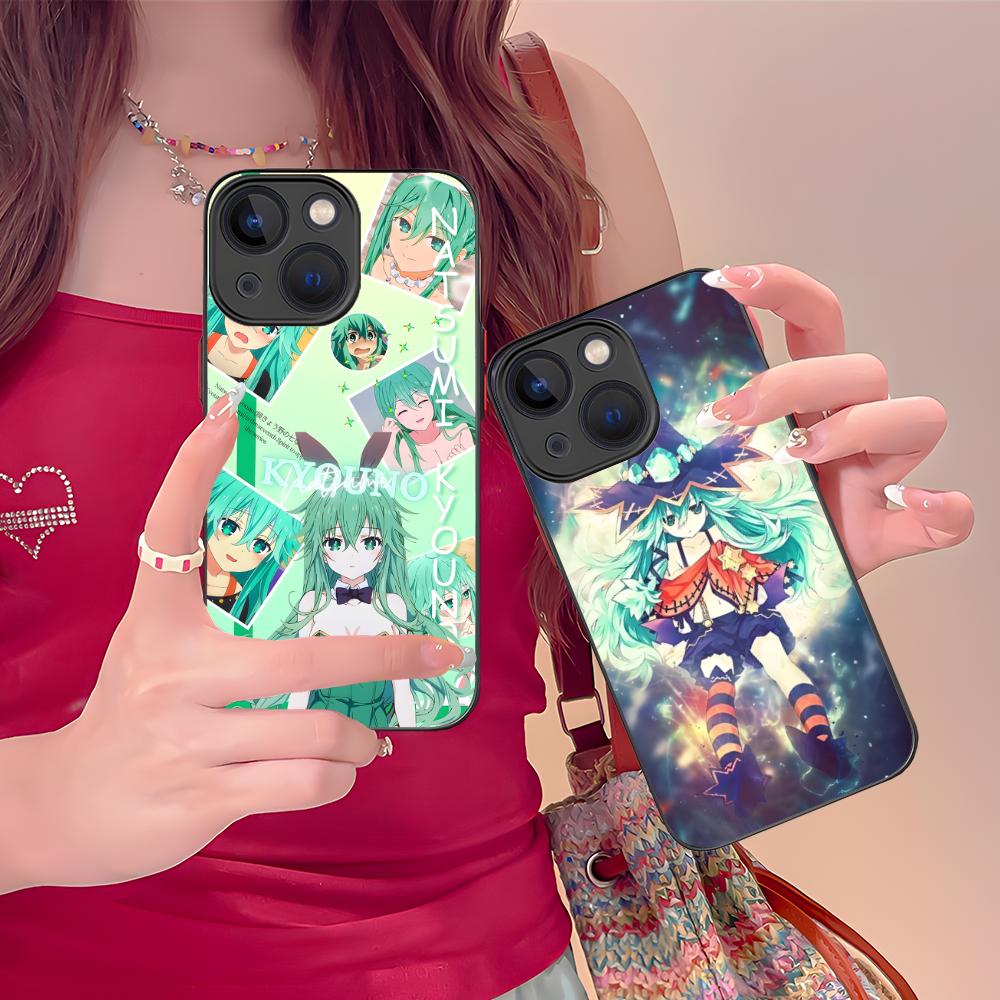 Date a Live Natsumi Kyouno Phone Case for iPhone 16 15 14 13 12 11 X XR XS 8 7 Pro Max Plus Mini Colour Printing Silicone Luxury