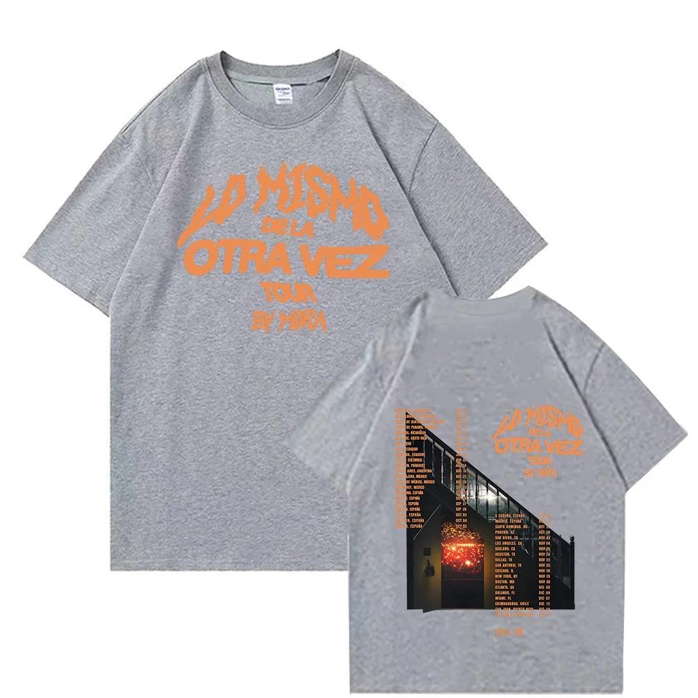 Lo Mismo Dela Otra Vez Tour 2025 T Shirts Mora Merch Fans Gifts Cotton Tees Outdoor Fashion Streetwear Summer Men Women T-shirts