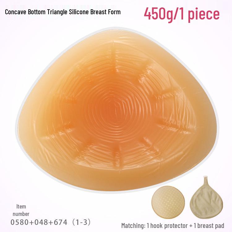 Silikon-Dreiecks-Brustprothesen mit Haken - Schweißabsorbierende Schutzpolster für die Zeit nach der Operation für den Sommer