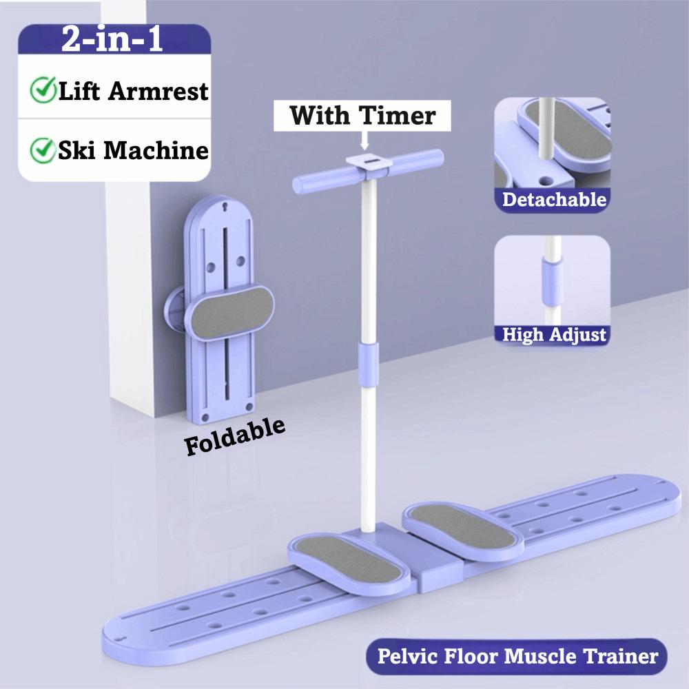 with Timer Ski Machine Beautify Leg Shape Hip Leg Trainer Muscle Training Device Home Fitness