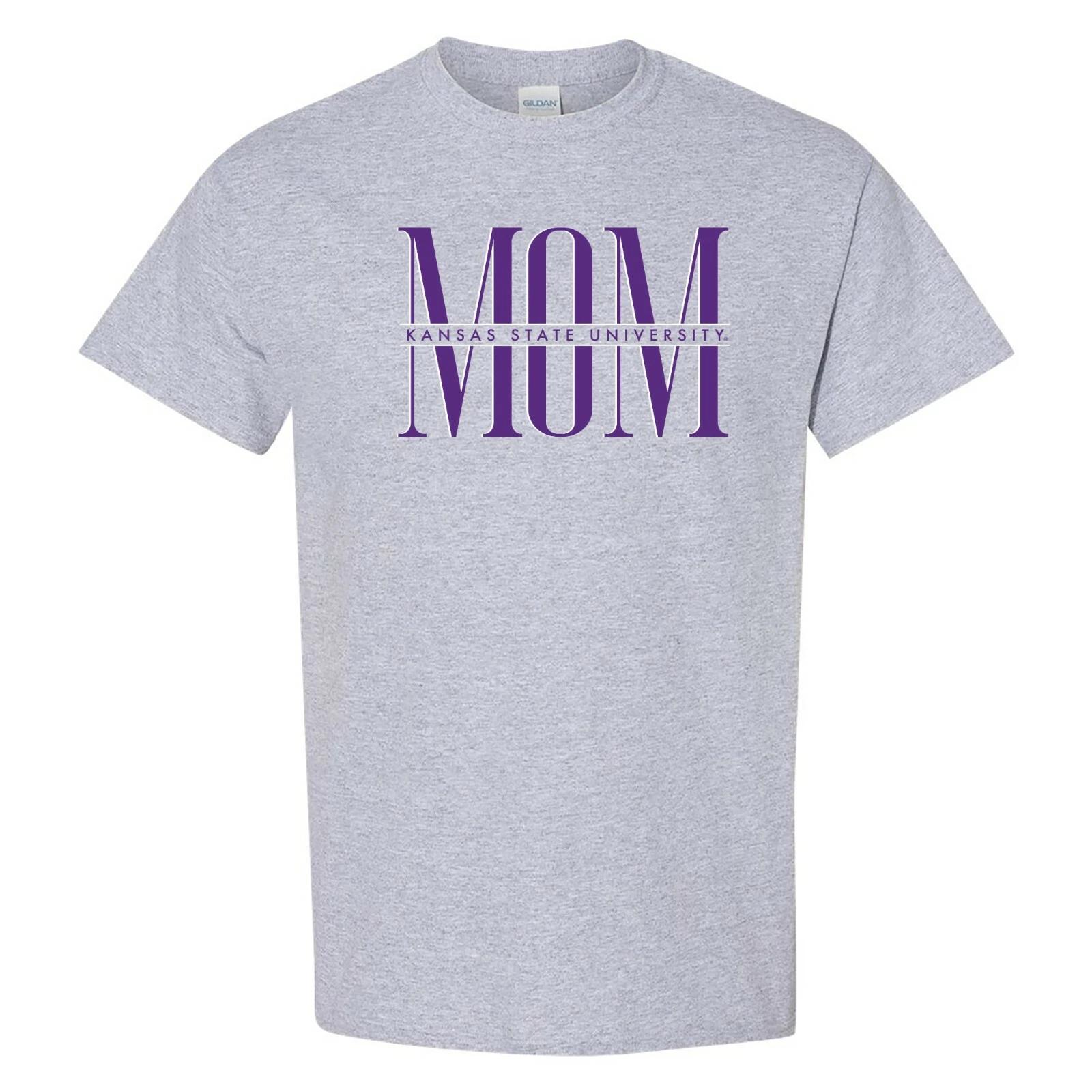 Kansas State Wildcats Classic Mom T-Shirt - Sport Grey L