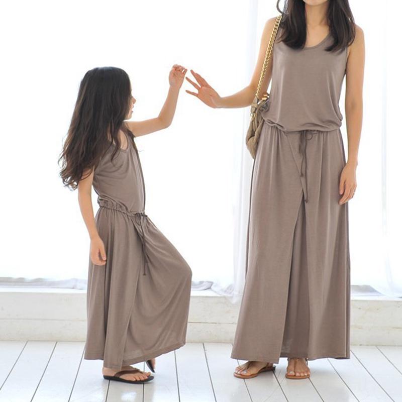 Семейный лук- платья для мамы и дочки 10 кофейный — фото 4