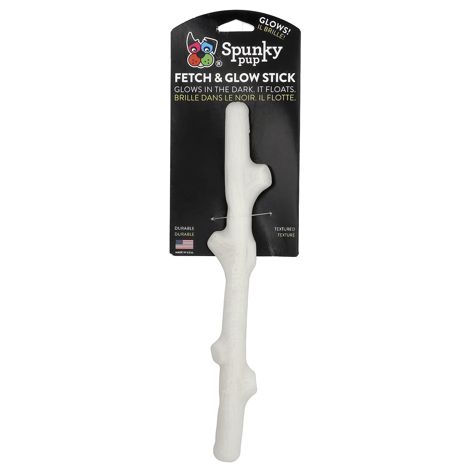 

Spunky Pup, Fetch & Glow, Stick, 1 Toy