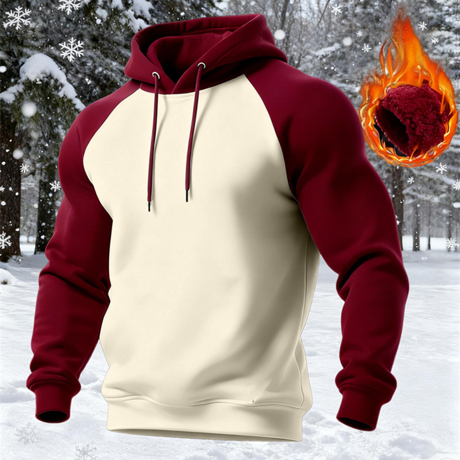 

Men s Solid Pullover Hoodies Sports Soft Blend Fleece Hooded Sweatshirts XXXL
