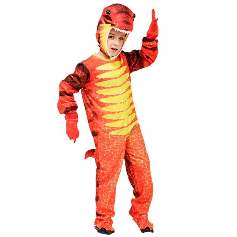Kids Dinosaur Costume Set For Halloween Parties And School Plays Practical Polyester Fabric Cosplay Outfit