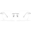Black anti-blue light box rimless myopia glasses flat glasses light metal frame male pure desire super year frame