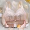 Elegant Cartoon Lace Bra for Women - Small Bust Lift, Side Support, Anti-Sagging, Wire-Free Design