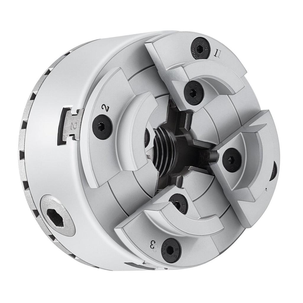 KP2-3/4 Lathe Chuck, 4-Jaw 2.75" Diameter, Metal Lathe Chuck Turning Machine Accessories, Self-centering Tool, for Lathe, Precision Machining,