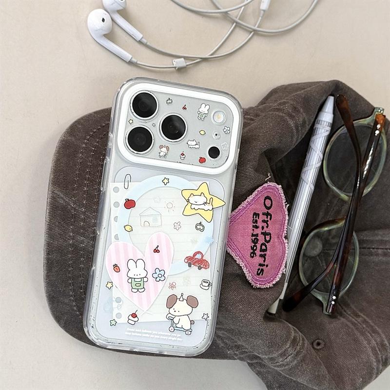 

Magnetic Dog Sticky Notes Skateboard for iPhone 17/16 Pro Max/15 Pro Case iPhone 15